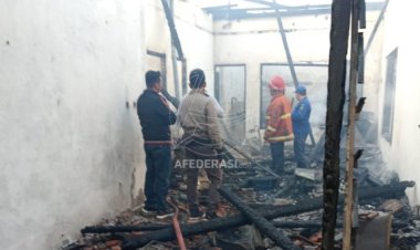 Korsleting Listrik, Rumah Warga di Wates Habis di Lalap Si Jago Merah