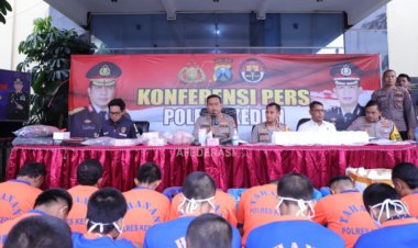 Kriminalitas di Wilayah Polres Kediri Selama 2022 Meningkat