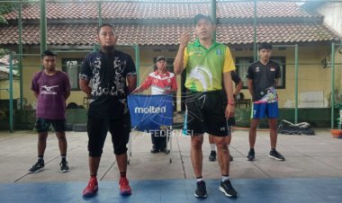 Bawa Target Emas di Ajang Porprov, PBVSI Kabupaten Kediri Tunjuk Dua Pelatih Kepala